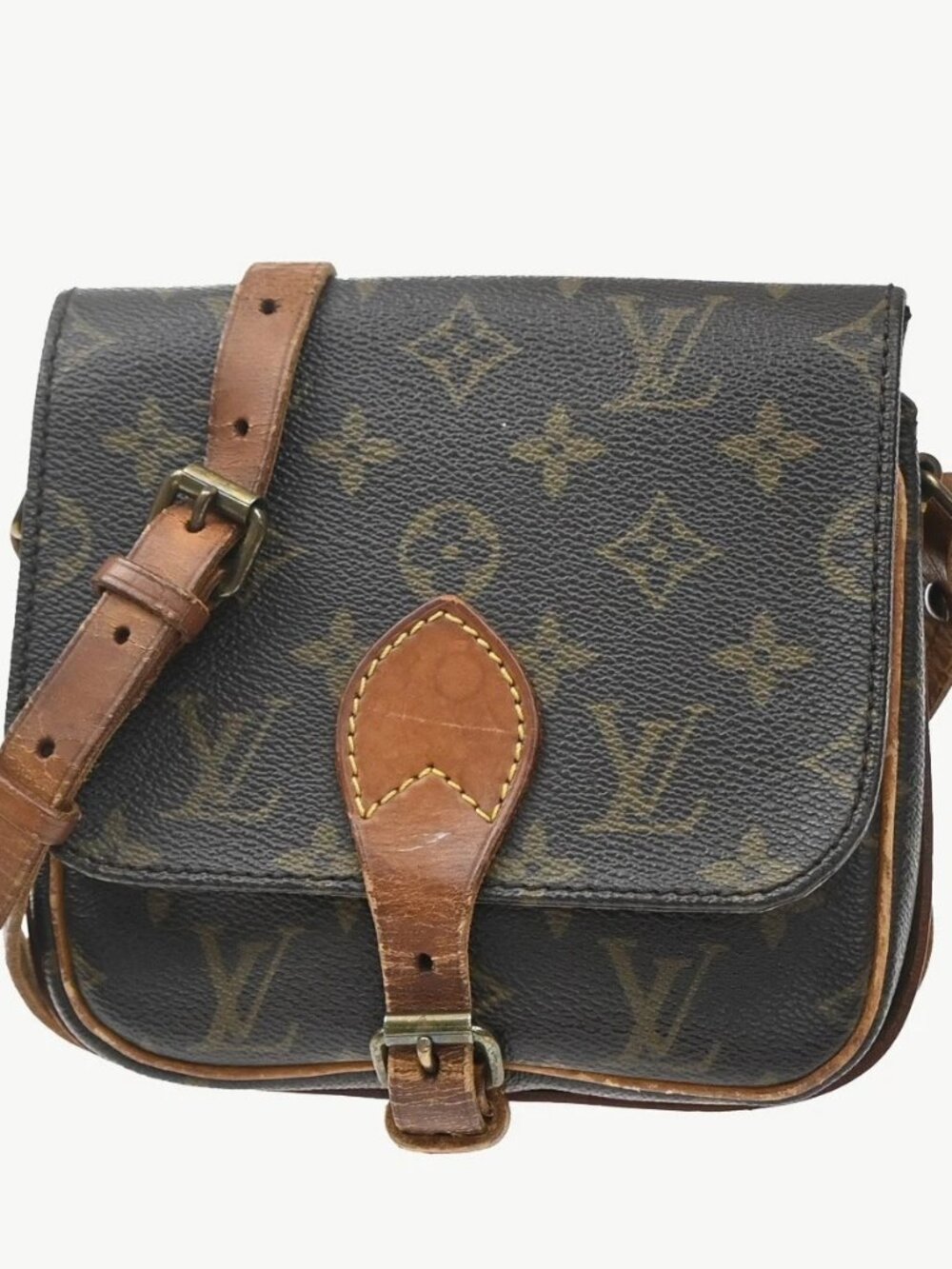 LOUIS VUITTON Mini Cartouchiere Shoulder Bag Monogram Leather BN M51254 31KD684